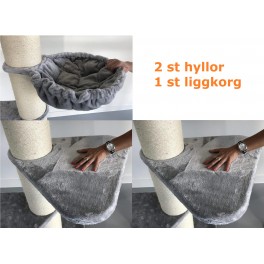 Till MC Pelare 2 hyllor + 1 liggkorg